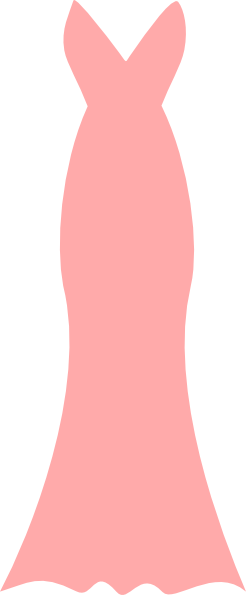 Clipart Clever Ideas Dress Clipart Bridesmaid Pink - Pink Dress Clipart Png (246x595)