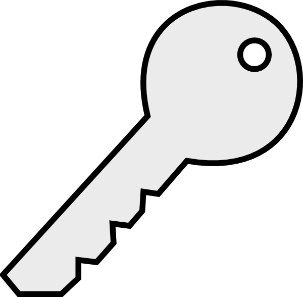 Prozac - Clipart - Key Clipart Black And White (600x588)