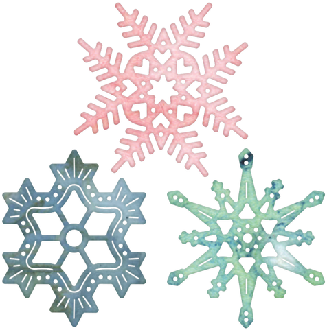 Cheery Lynn Designs Snowflowers Set Two 3 Piece Die - Cheery Lynn Designs Dl226 Snowflowers Set Two (500x500)
