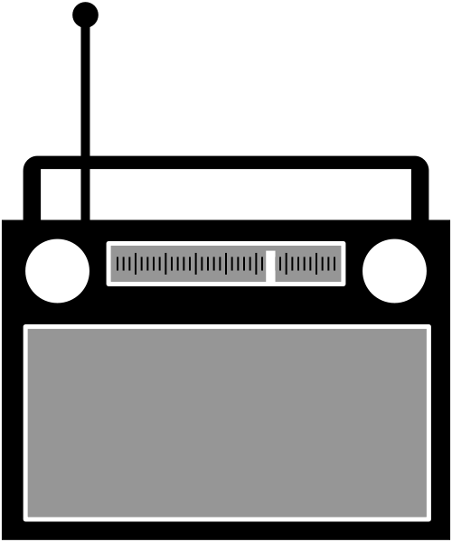 Simple Radio Png Clip Arts - Radio Clip Art (500x600)