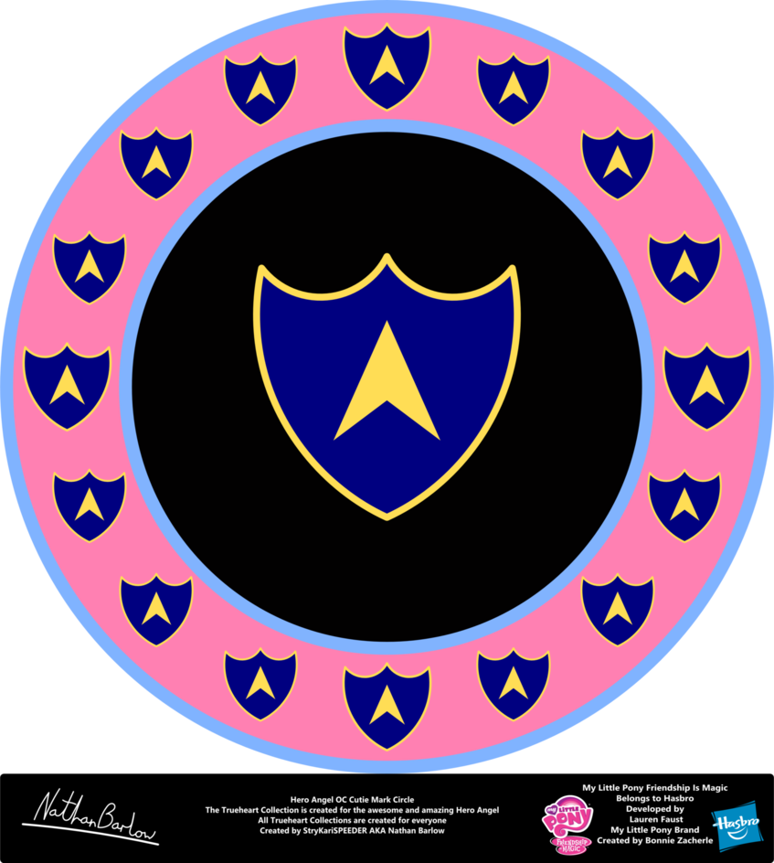 Hero Angel Oc Cutie Mark Circle By Strykarispeeder - Color (847x944)