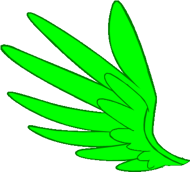 Gut2luvu 2 0 Big Green Wing By Gut2luvu - Green Wing (391x348)