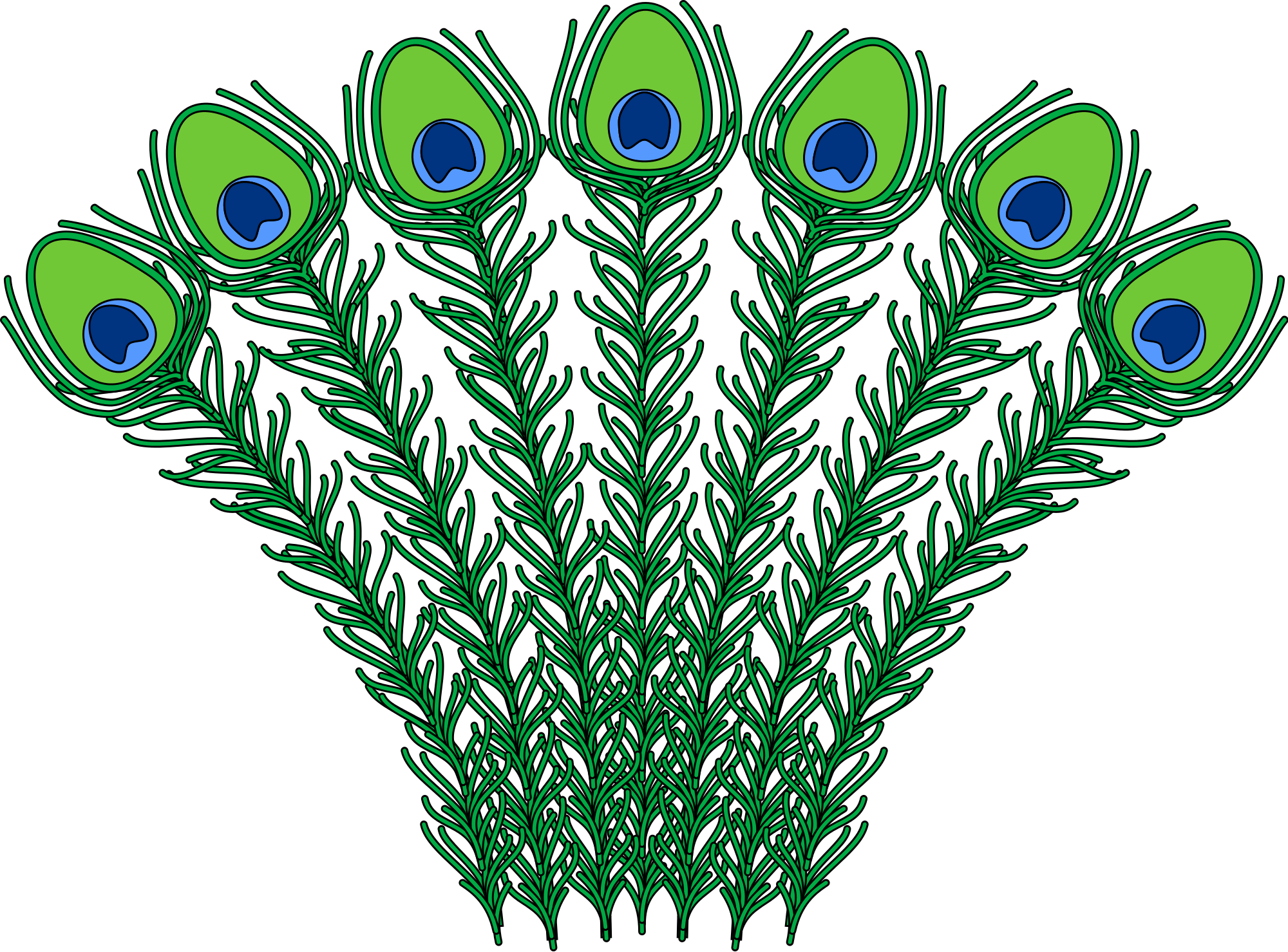 Peacock Feather Png 10, Buy Clip Art - Peacock Coat Of Arms (2000x1479)
