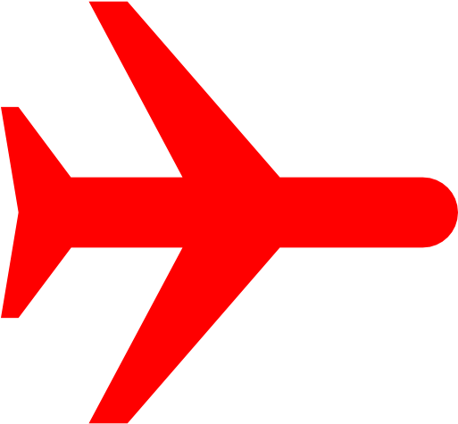 Free Red Airplane Mode On Icon Download Red Airplane - Red Airplane Icon Png (512x512)