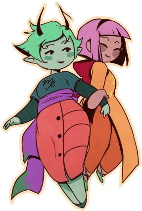 Homestuck Kanaya And Rose - Style (461x433)
