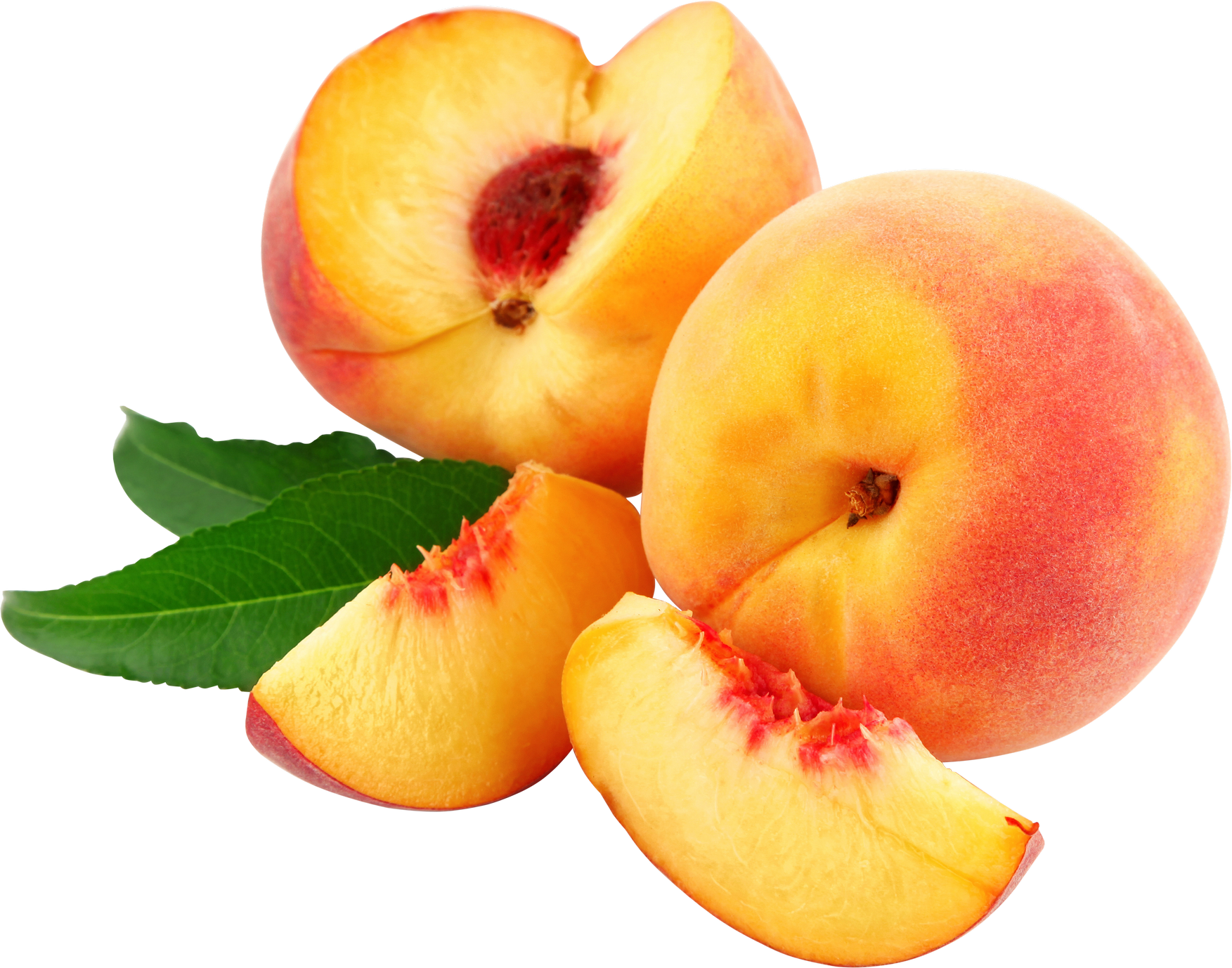 Peaches Slices Png Image - Peach Png (3506x2756)