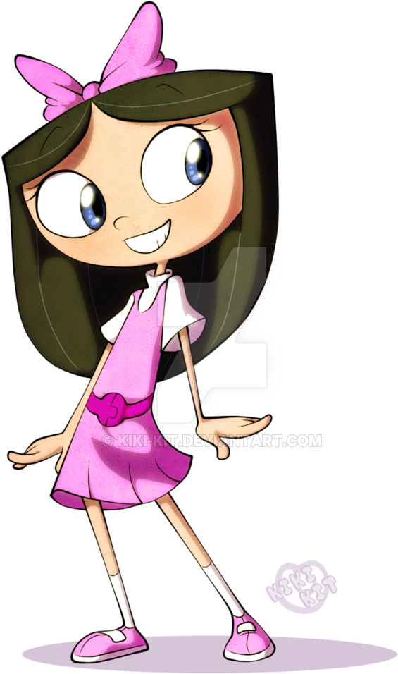 By Kiki-kit - Isabella Phineas And Ferb Fanart (600x1053)