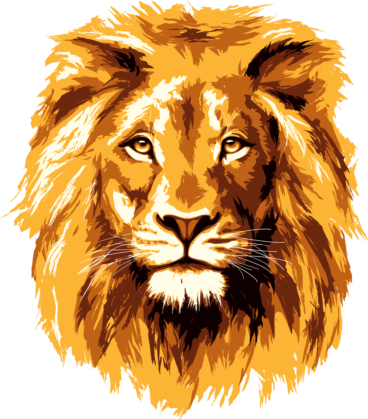 Lion Face Png Images - Lion Vector (1200x1368)