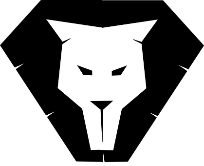 Lion, Silhouette, Logo, Animal, Sign - Animal Lion Logo (419x340)