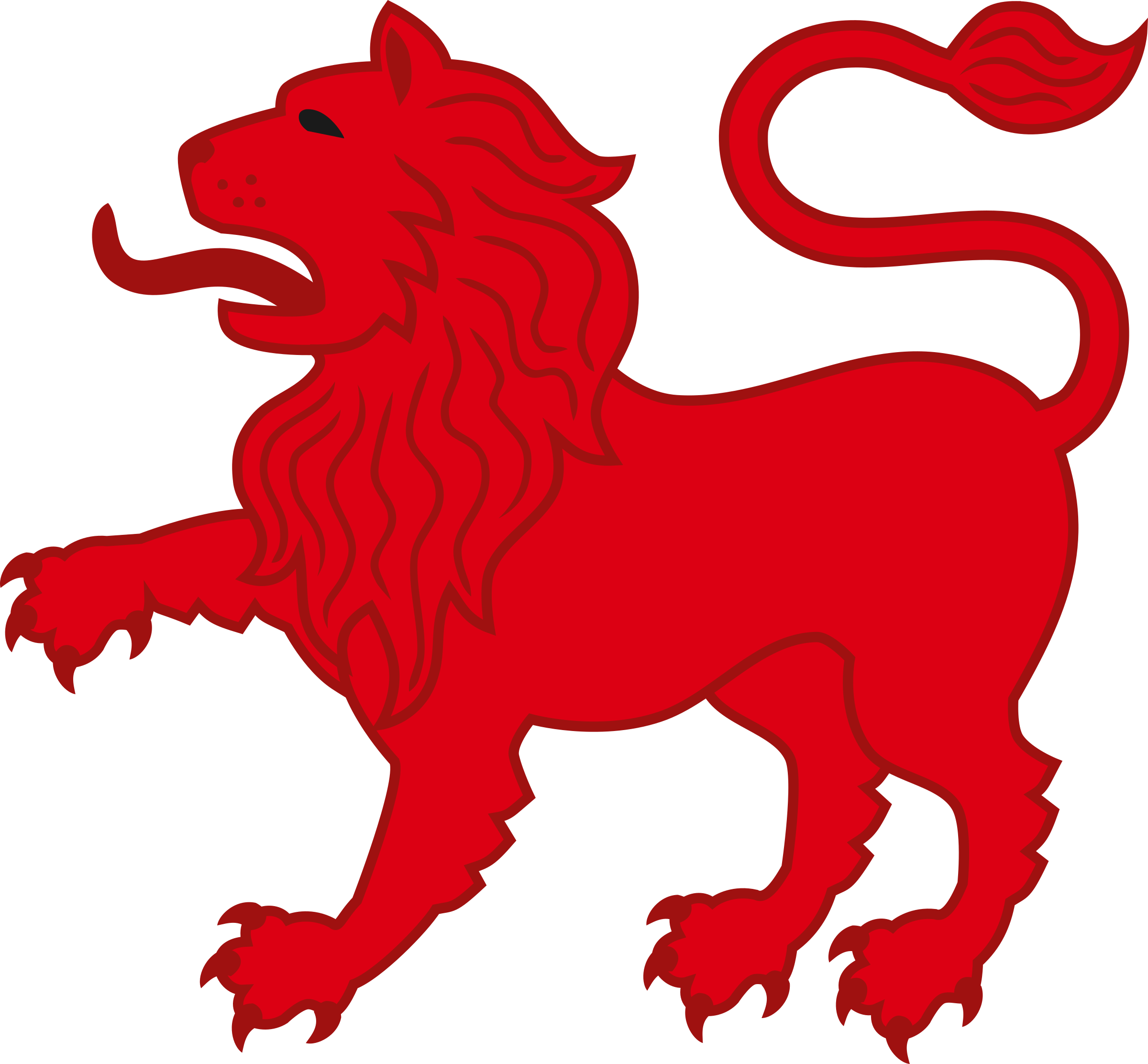 Clipart - Coat Of Arms Red Lion (2400x2224)