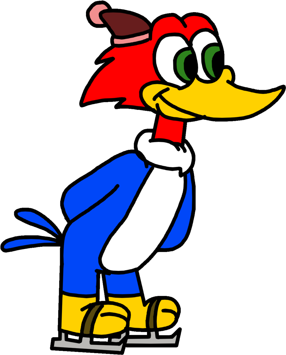 Woody Woodpecker Doing Ice Skating By Marcospower1996 - Woody Woodpecker (1600x1600)
