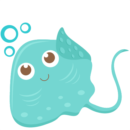 Stingray Svg Scrapbook Cut File Cute Clipart Files - Sting Ray Clipart (432x432)