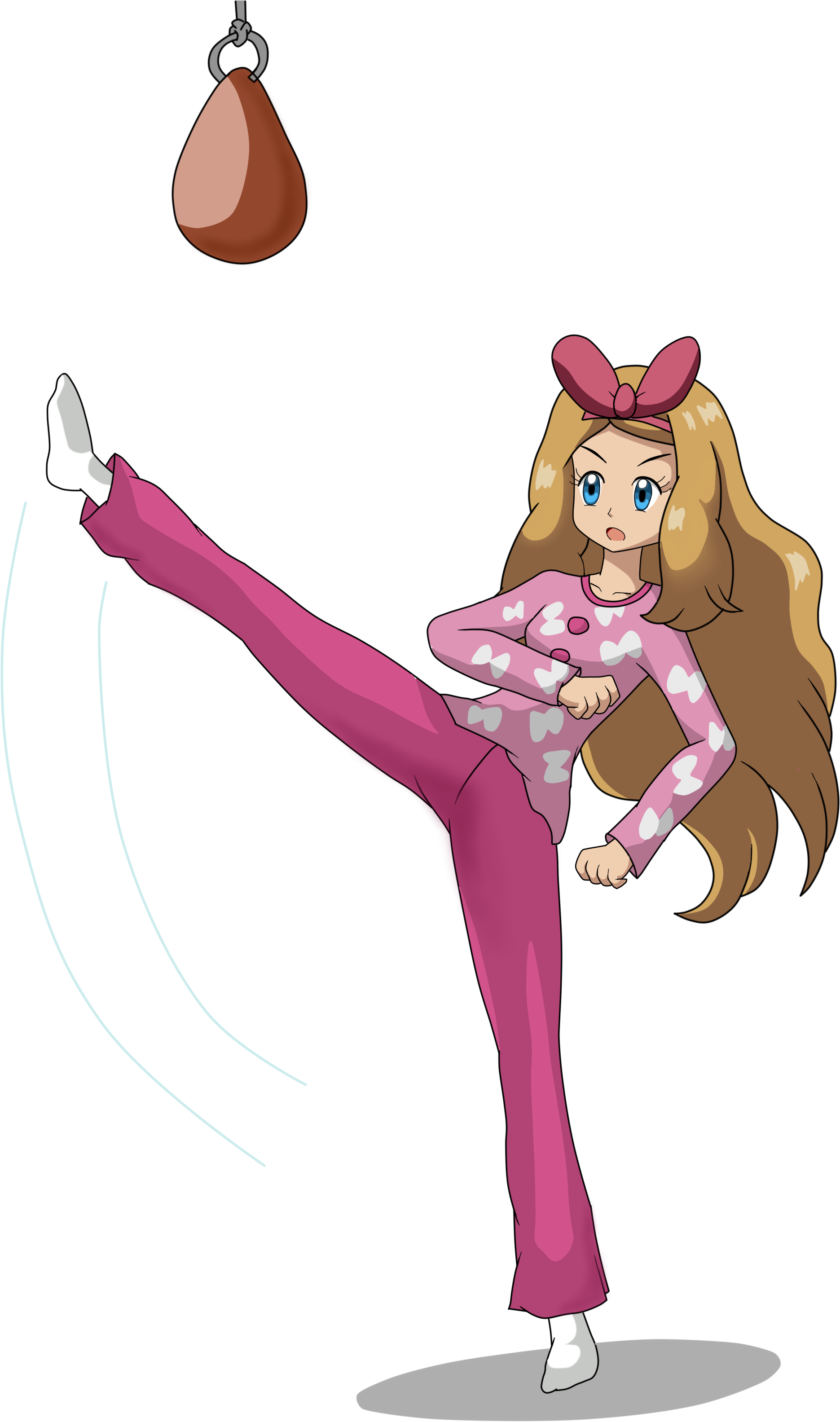 Leogomezart15 Serena Practicando Karate O No Se Que - Pokemon Karate Deviantart (2550x3507)