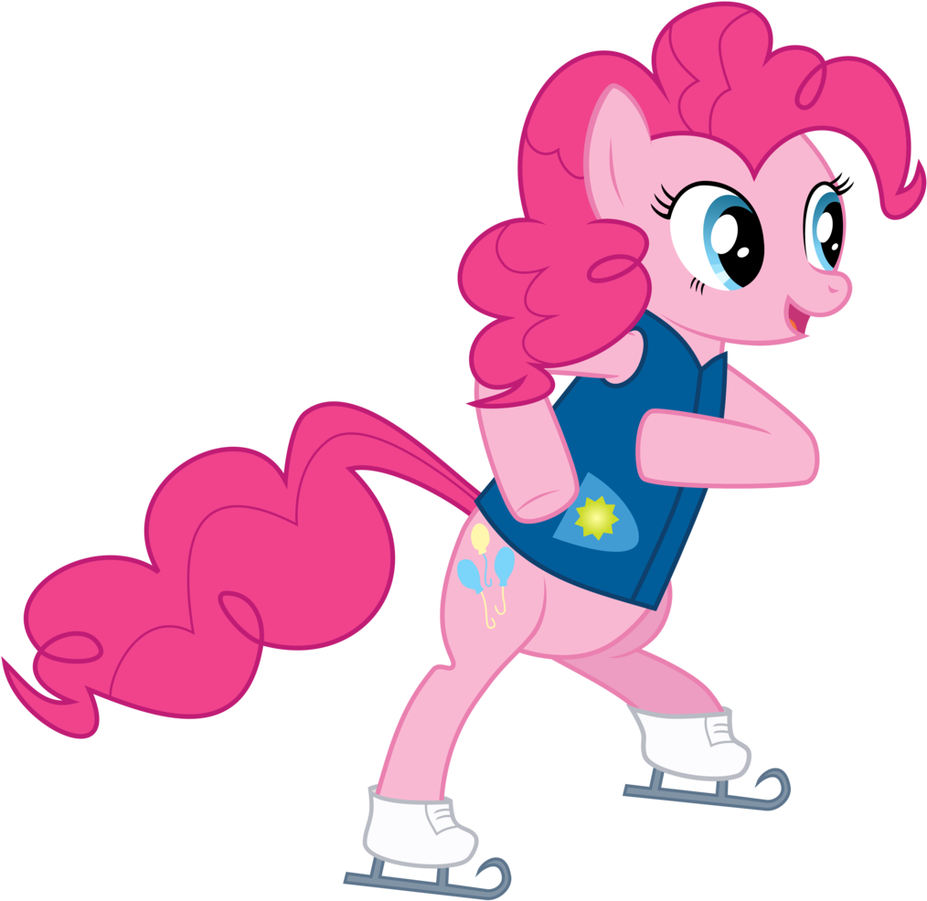 Pinkie Ice Skating By Sakatagintoki117 Pinkie Ice Skating - Ice Skate Cartoon Png (1024x987)