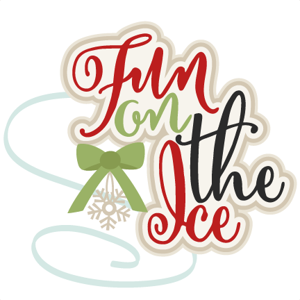 Fun On The Ice Title Ice Skate Svg Scrapbook Shape - Ice Titles (432x432)