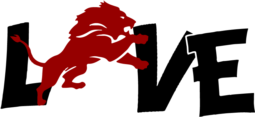 School Mascot Love T-shirts - Detroit Lions Pumpkin Carving Stencils (864x417)