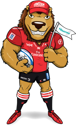 Give Us A Roar - Clipart Golden Lions Rugby Logo (399x564)