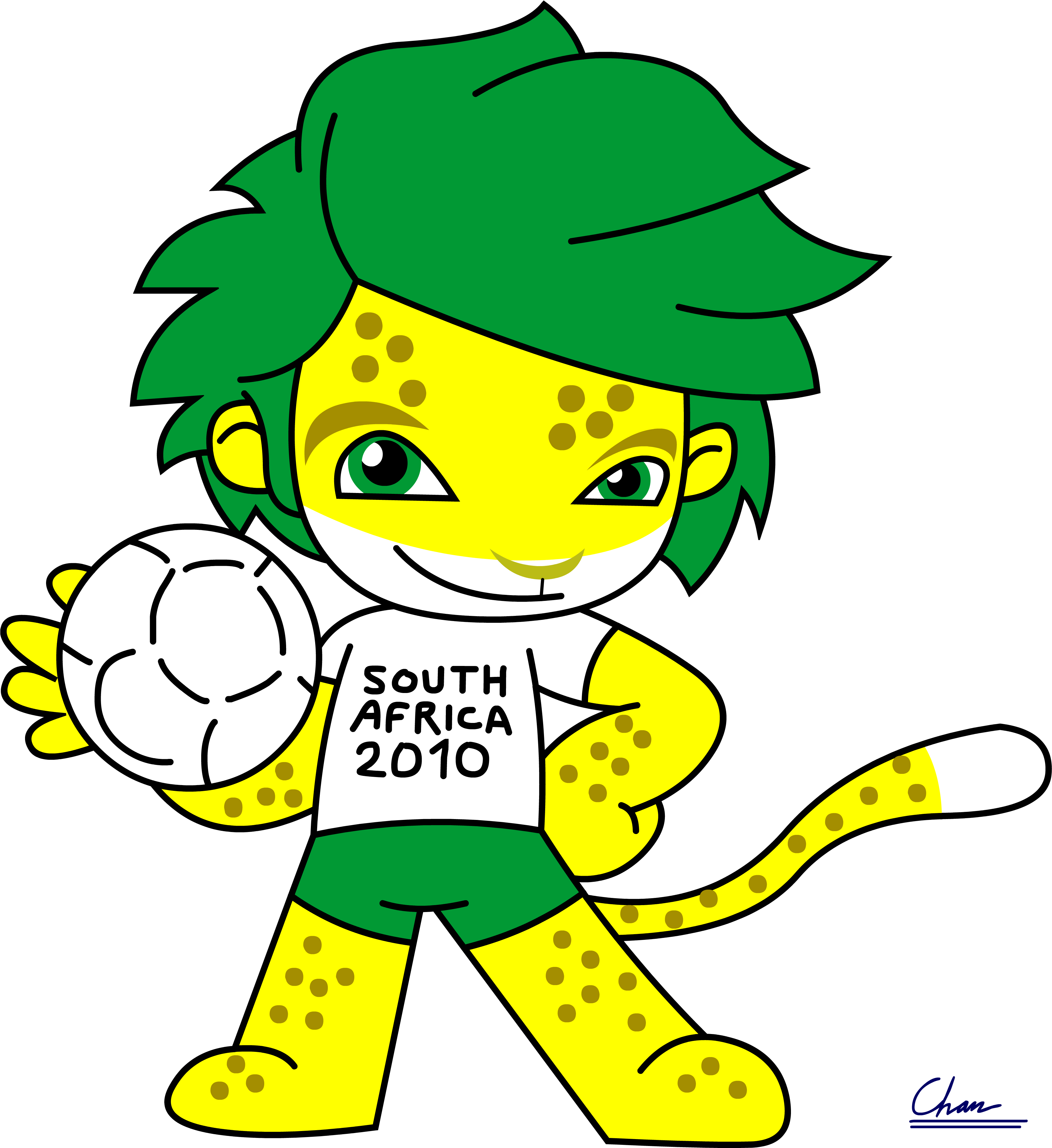 I'm Not Lion' I Love This Mascot - Fifa World Cup 2010 (3665x4000)