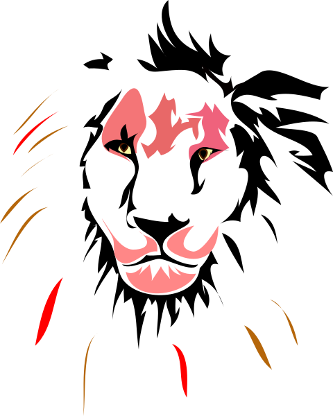 Lion Clip Art At Clker - Pearl Of Africa Wall Calendar (480x600)