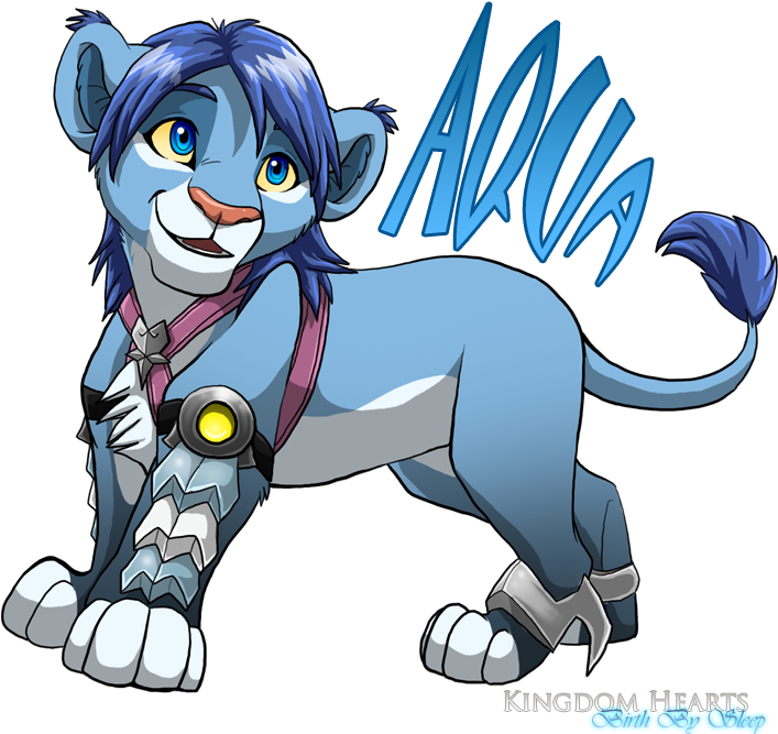 Aqua Lion Cub By Nightrizer - Lion (720x672)