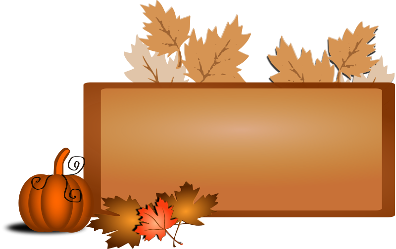 Fall Clip Art Free Vector - Fall Banner Clip Art (800x504)