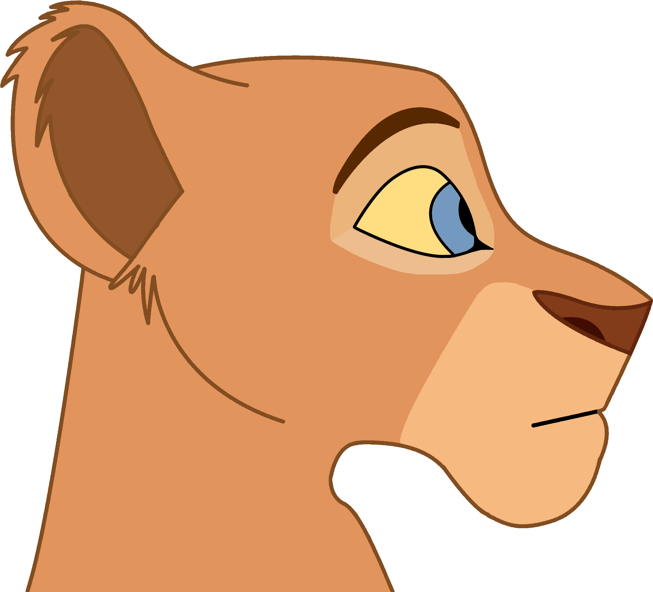 Therealblacklion First Lion Head By Therealblacklion - Nala Color (2324x2014)