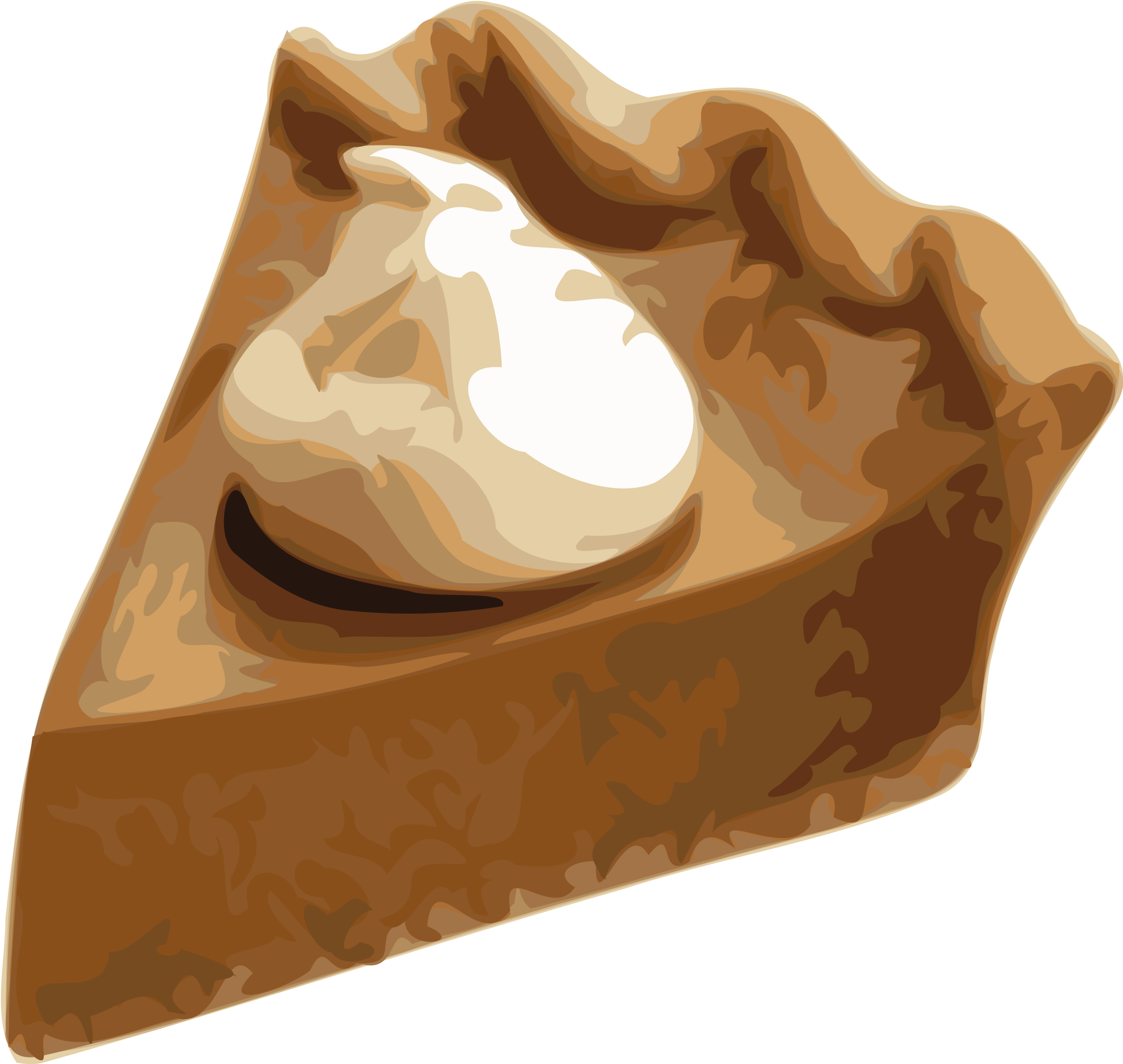 Pumpkin Clipart, Vector Clip Art Online, Royalty Free - Pumpkin Pie Slice Png (2400x2304)