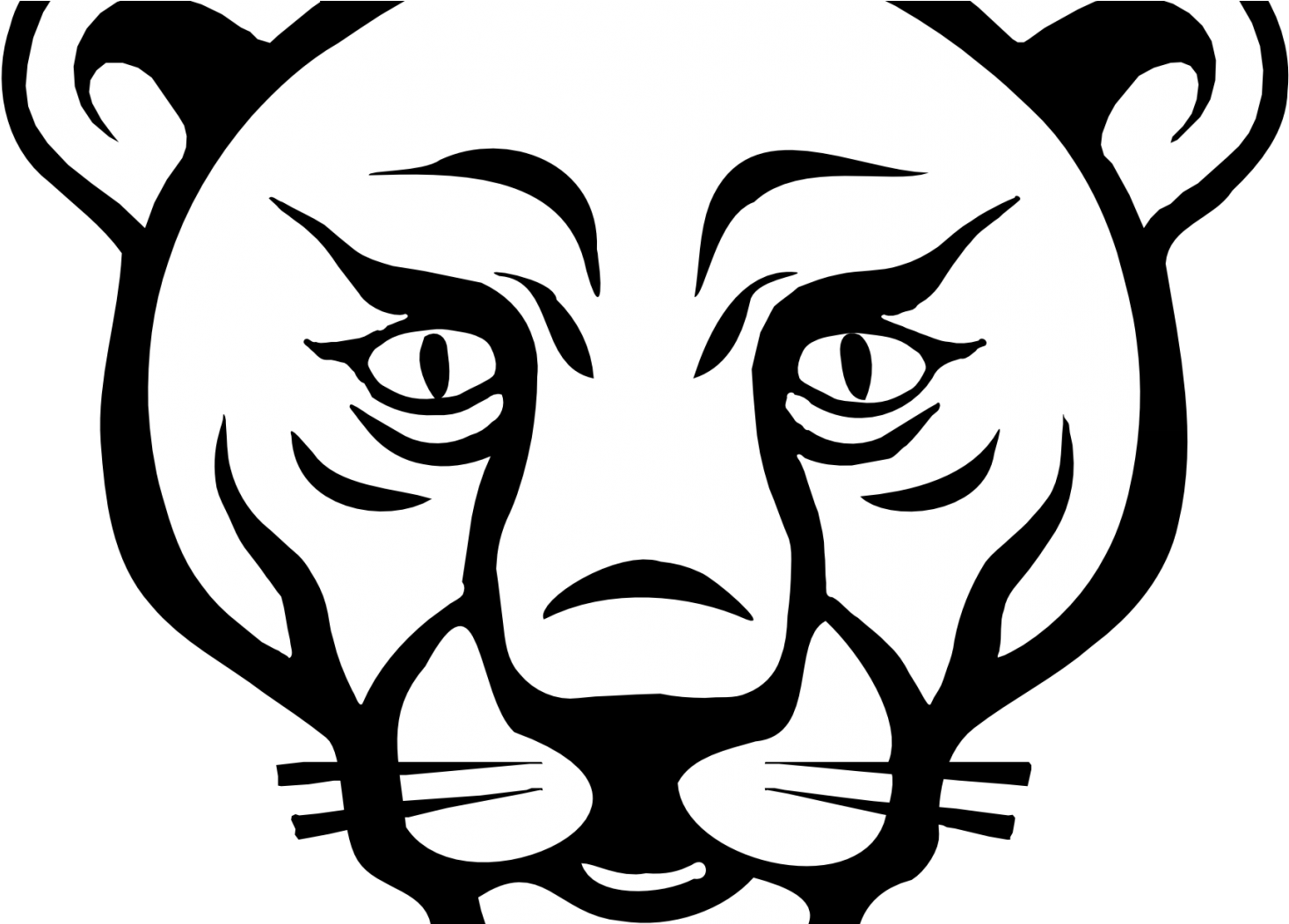 Animal Faces Lion Black White Line Art Coloring Sheet - Animals Faces To Draw - (1680x1050) Png Clipart Download Animal Faces Lion Black White Line Art Coloring Sheet - Animals Faces To Draw - (1680x1050) Png Clipart Download