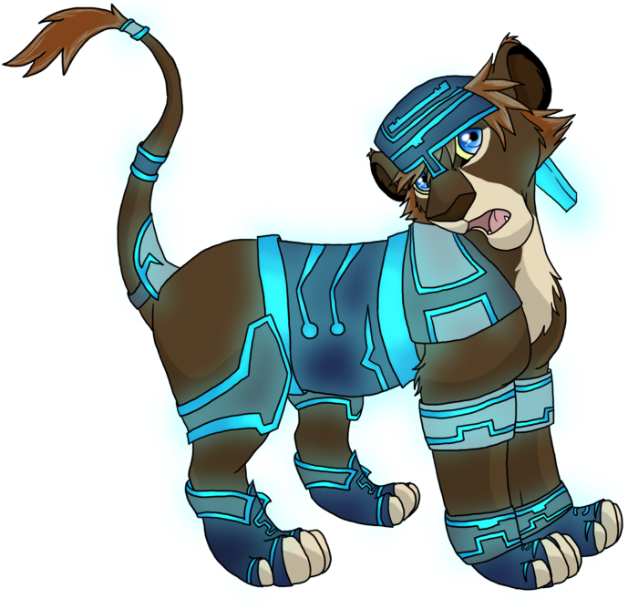 Sora-lion Tron Form By Bosleyboz - Cartoon (900x675)