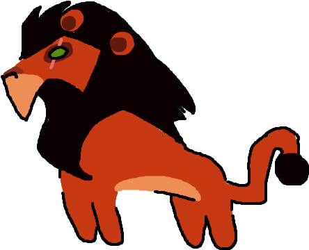 Andrewshilohjeffery 10 0 Taka Cave Painting By Andrewshilohjeffery - Lion Guard Scar Painting (490x386)