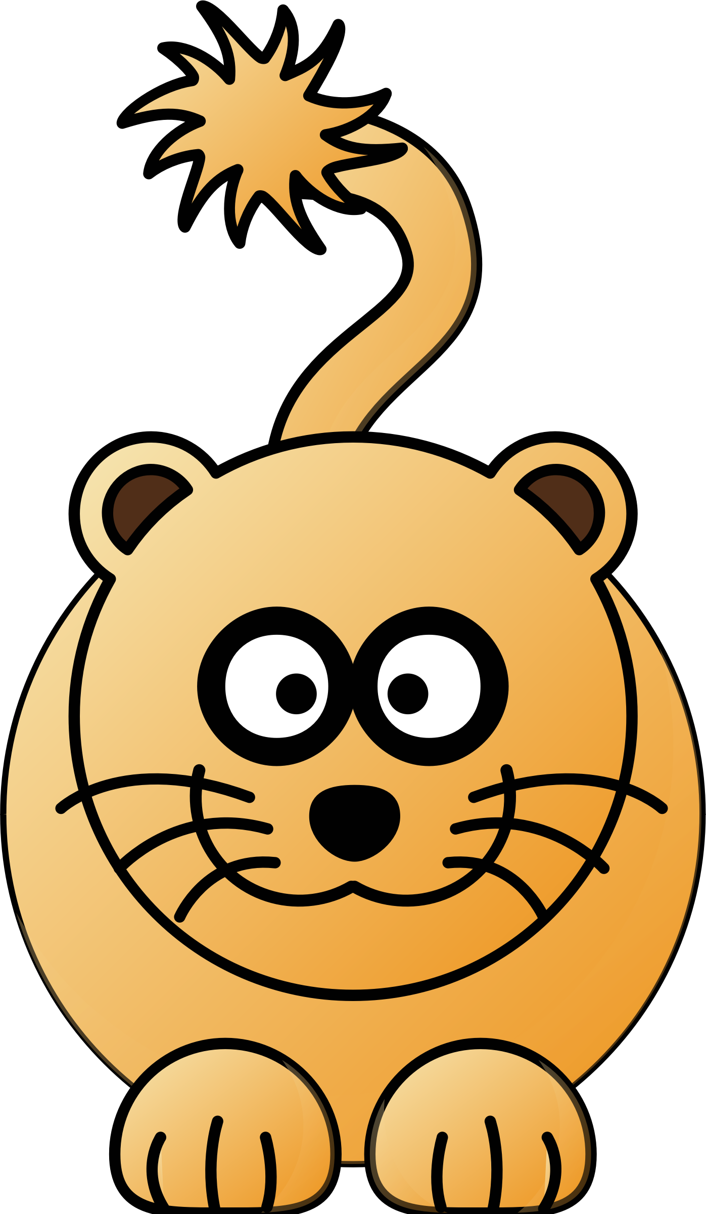 Lion Female - Cartoon Lion (1397x2400)