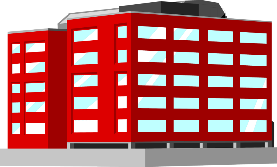 Office Building Clipart Png - Office Building Clipart Red (958x580)