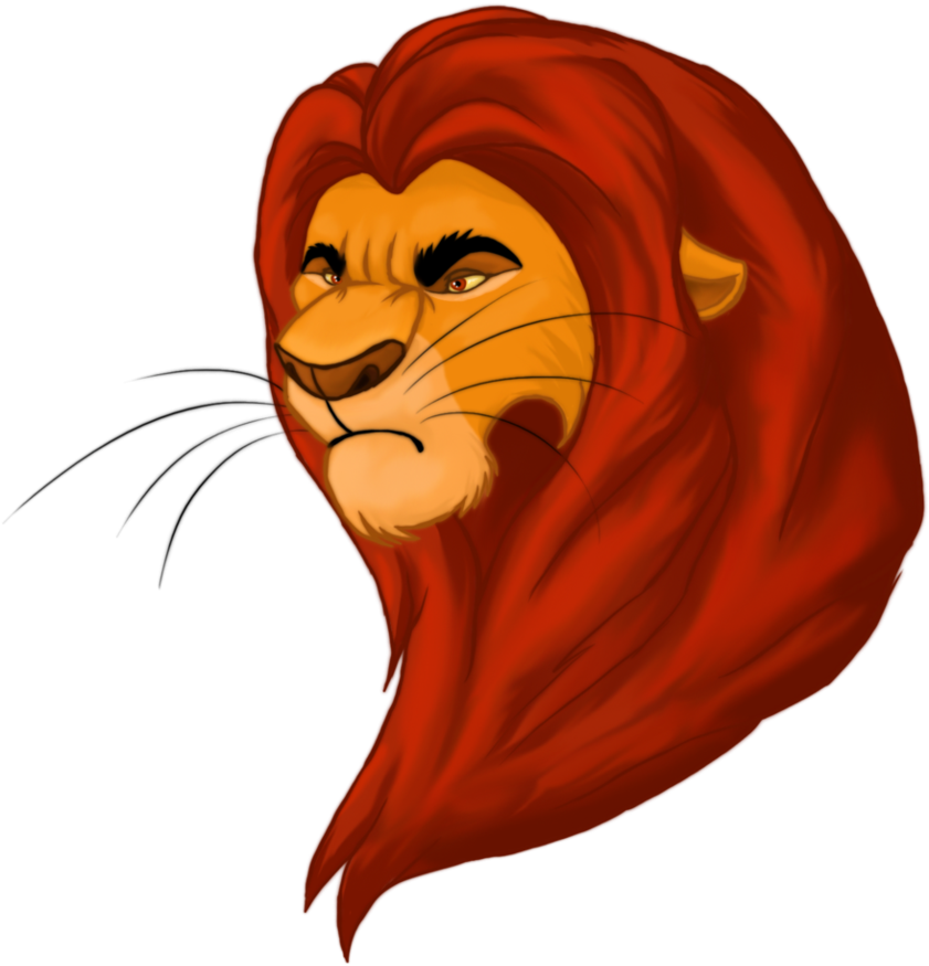 Mufasa Clipart Vector - Mufasa Transparent (861x927)