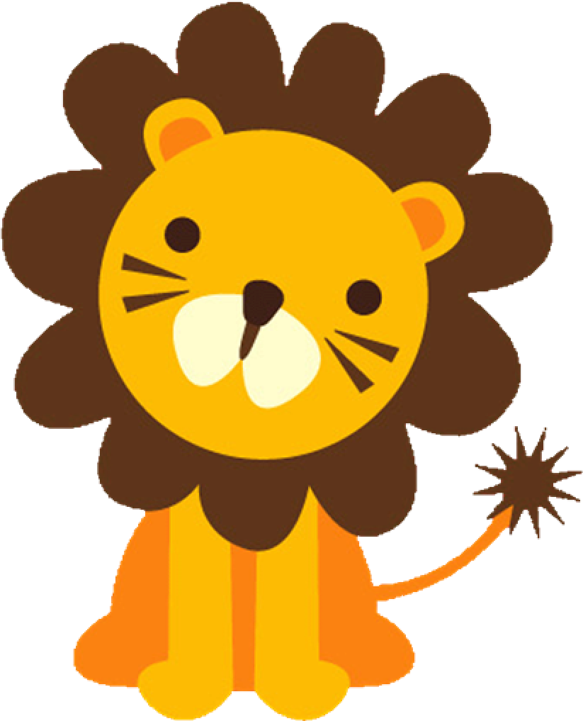 Baby Lion Clipart Baface 71 With Clipart Ba Shower - Safari Animals Clip Art (1024x1024)
