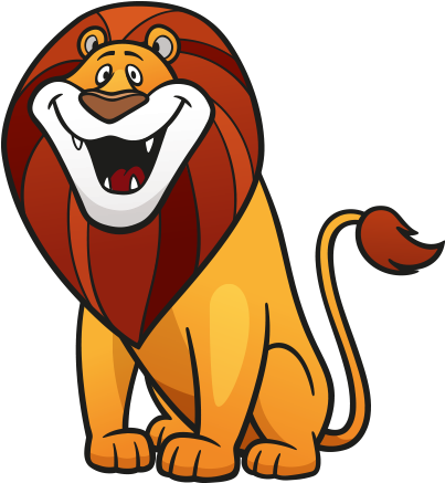 Clipart Gülen Aslan - Gülen Aslan (458x468)