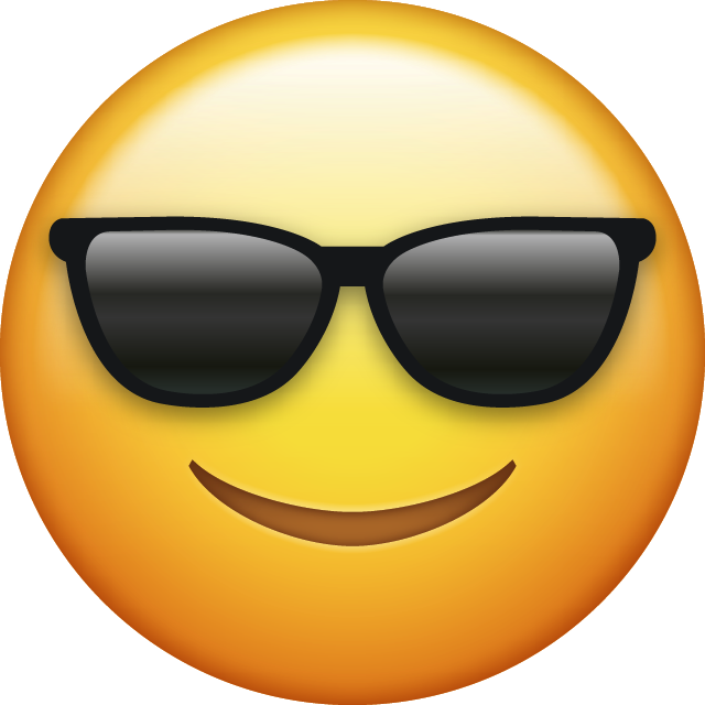 Writing A Conference Abstract - Sunglasses Emoji (640x640)