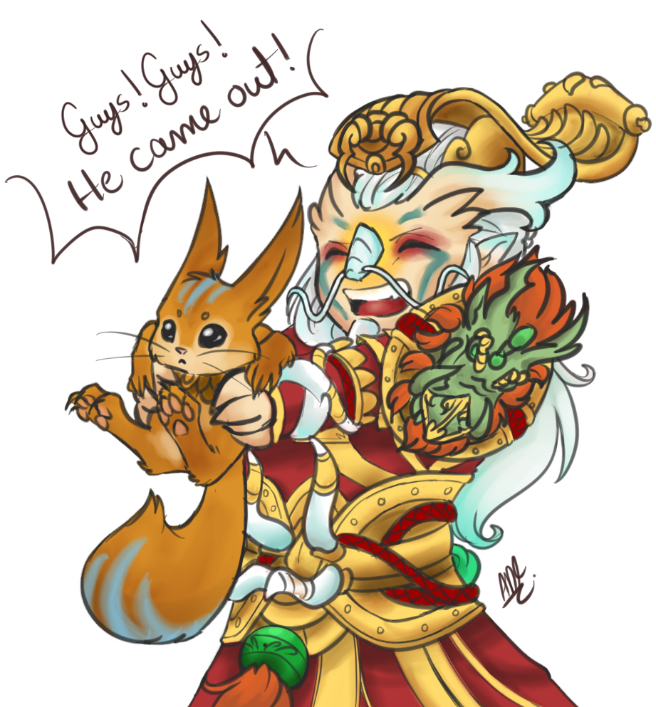 Theyaminotenshifox Smite - Ratatoskr Fan Art (1000x1000)