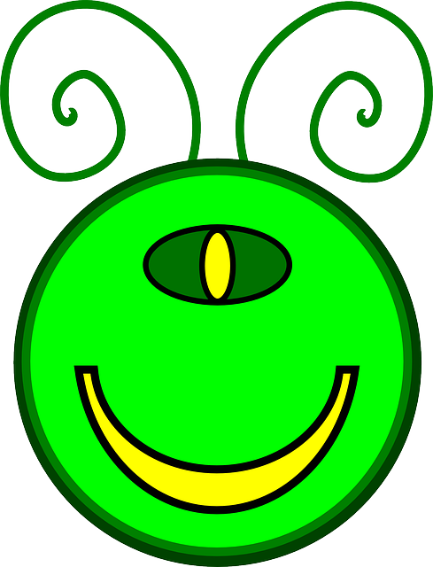 Cartoon, Face, Mutant, Smiley - Mutant Clipart (489x640)