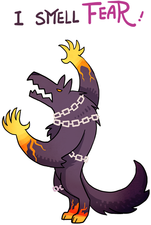 I Smell Fear - Fenrir Chibi (494x800)