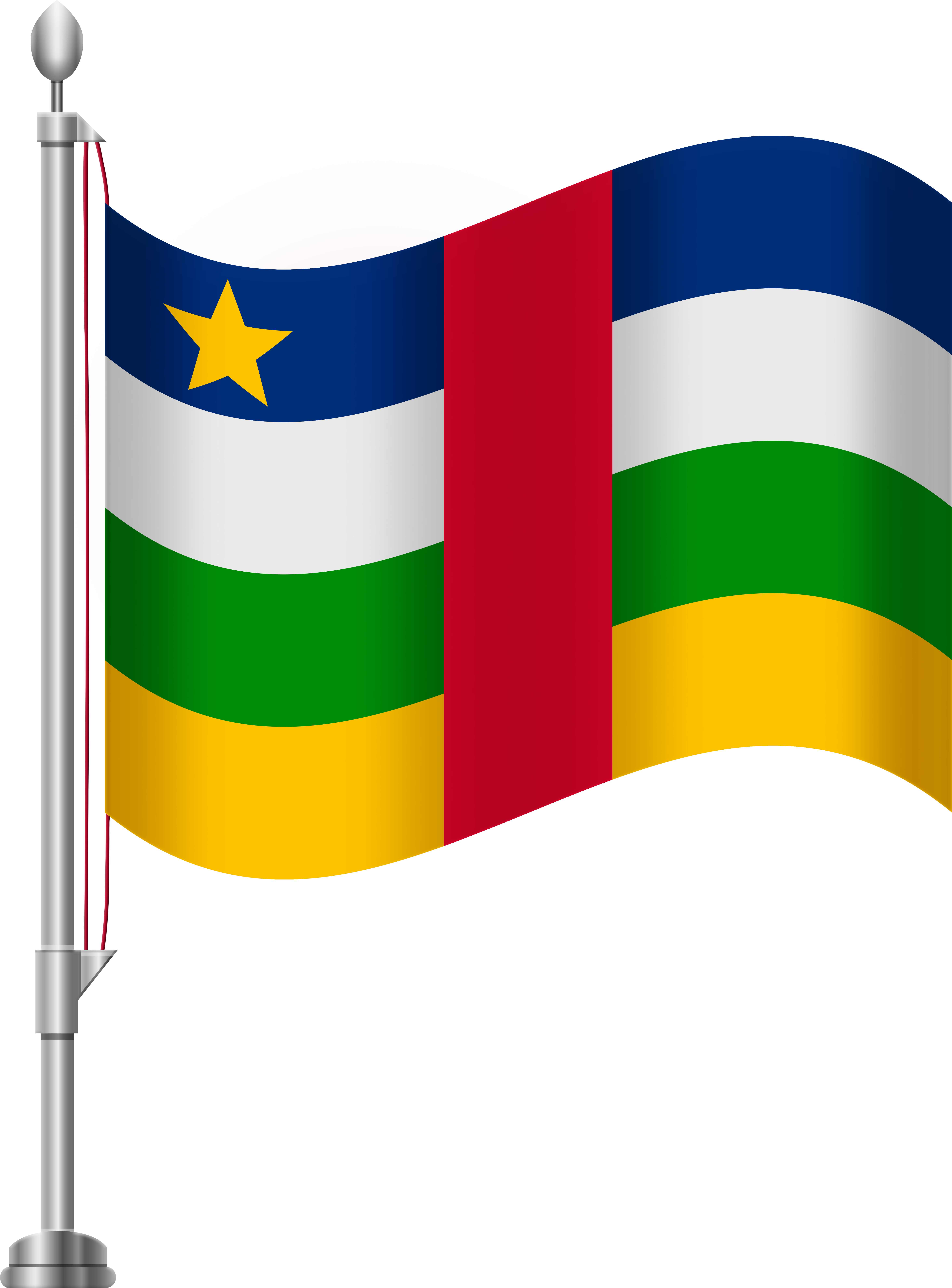 Central African Republic Flag Png Clip Art - Central African Republic Flag Png Clip Art (6141x8000)