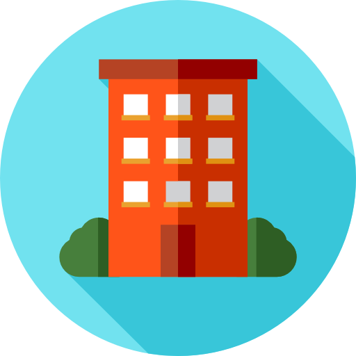 Free Buildings Icons - Building Flat Icon Png (512x512)