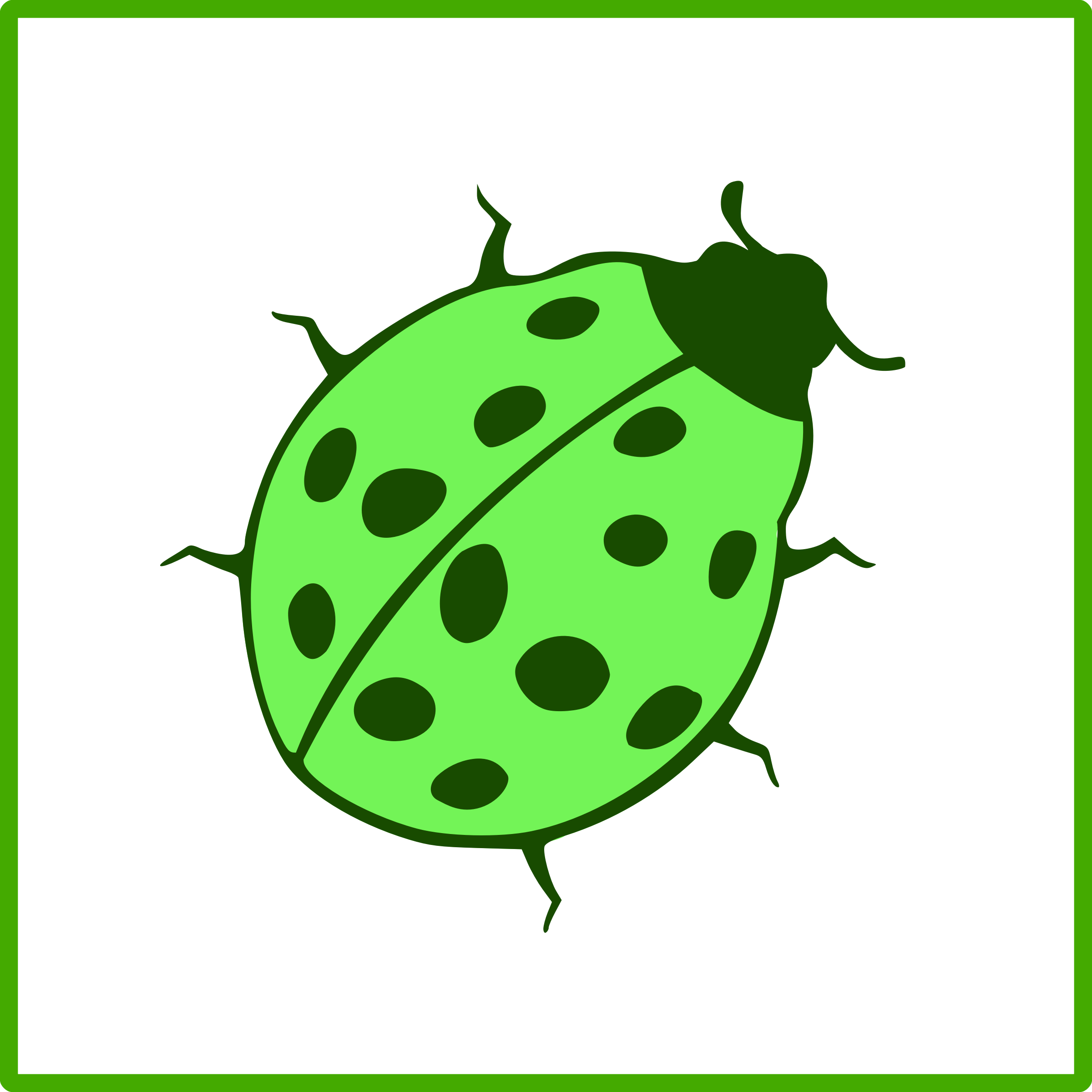 Clipart Eco Green Beetle Icon - Beettle Icon (2400x2400)