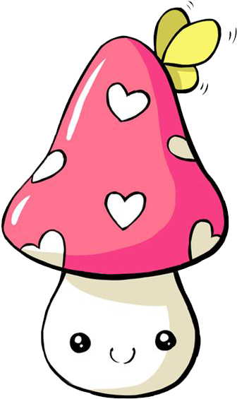 Drawing Mushroom Kavaii Illustration - Drawing Mushroom Kavaii Illustration (564x797)