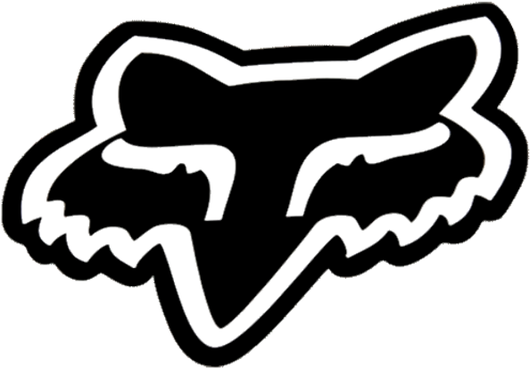 Black And White Fox Clip Art Image Black And White - Fox Stickers (600x600)