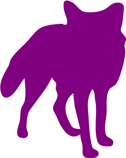 Fox Clipart Purple - Black And White Fox Clipart (512x512)