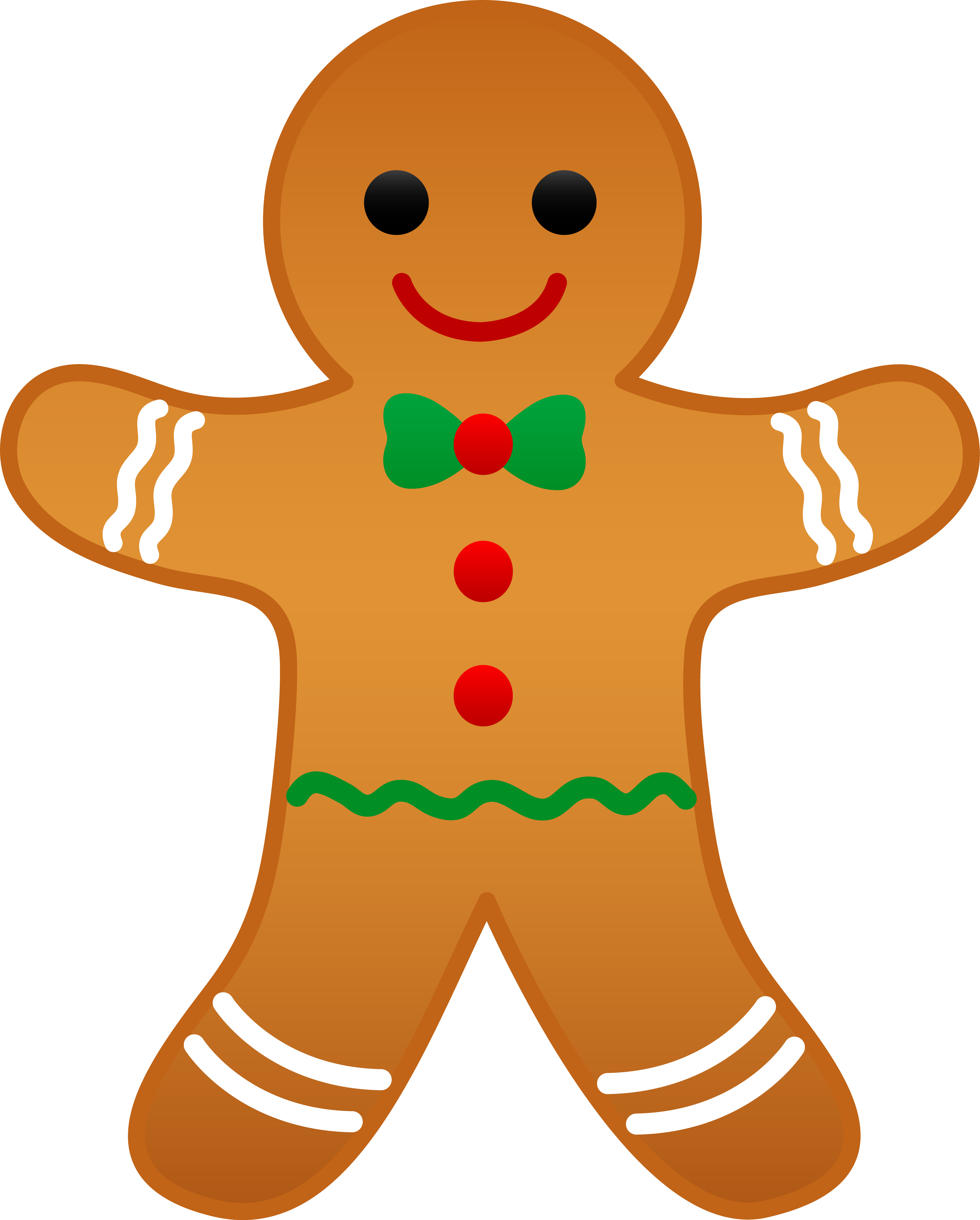 Gingerbread Man Clip Art (5233x6509)