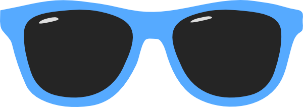 Free Clipart Nerd Glasses Neo Ts Clip Art Library - Blue Sunglasses Clipart (600x212)