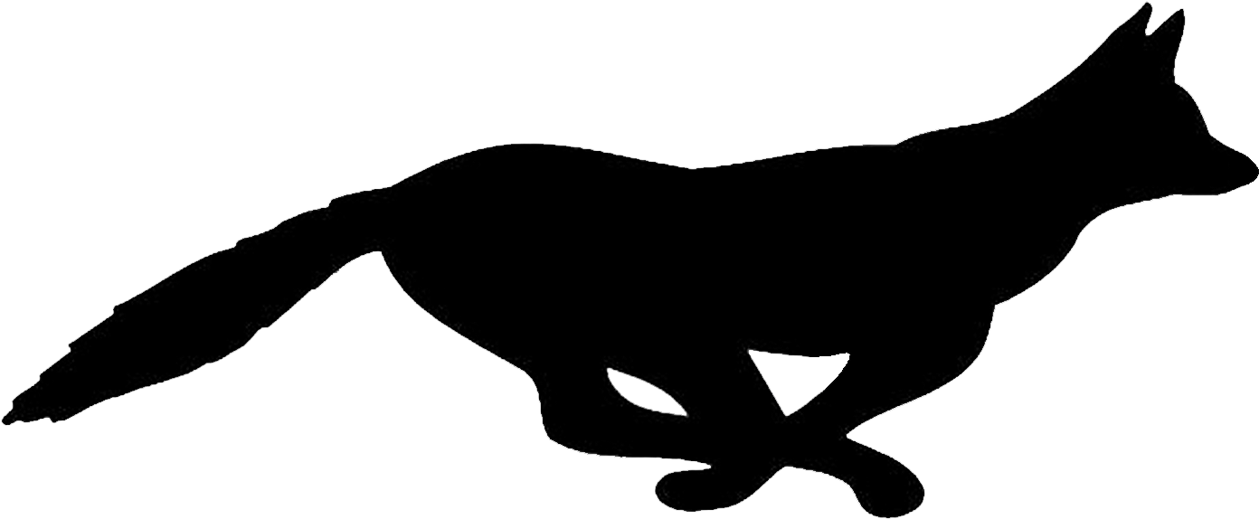 Fox Trail Poa - Fox Running Clip Art (1419x635)