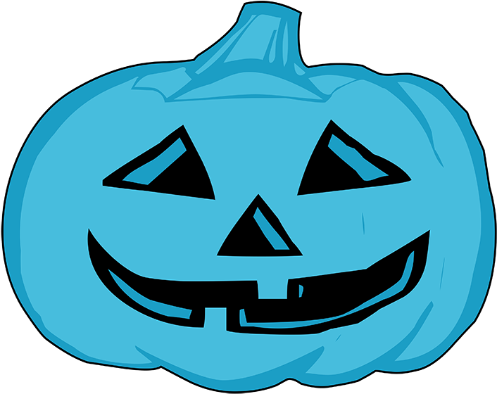Pin Head Images Clip Art - Blue Pumpkin Clip Art (709x570)