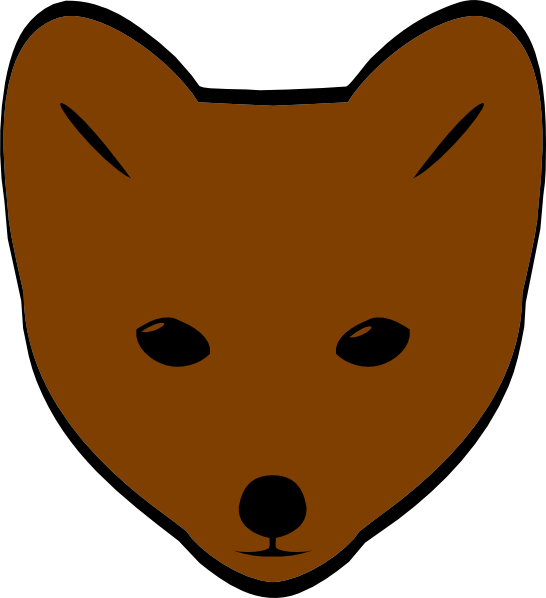 Fox Face Cartoon (546x598)
